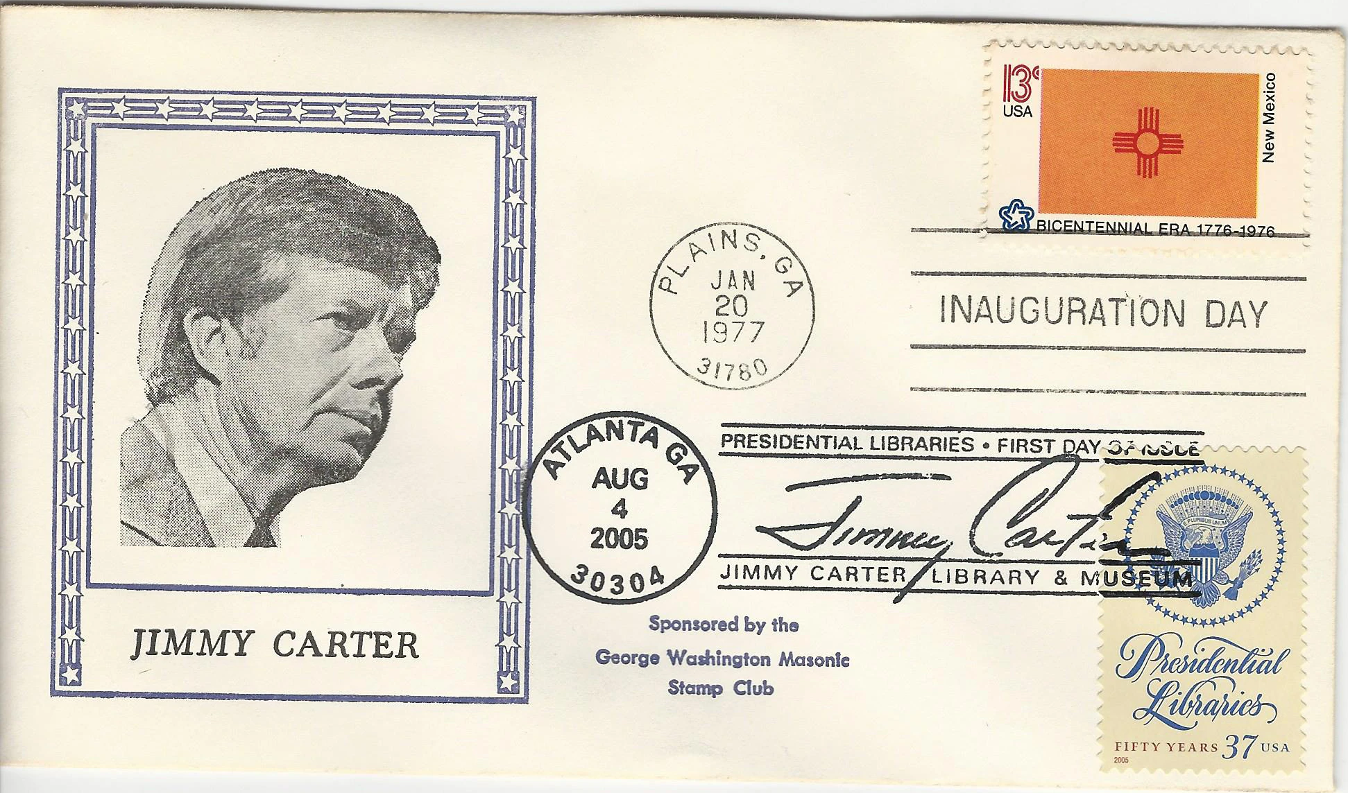 Inauguration Jimmy Carter Postmark #1: Washington, DC —&hellip;